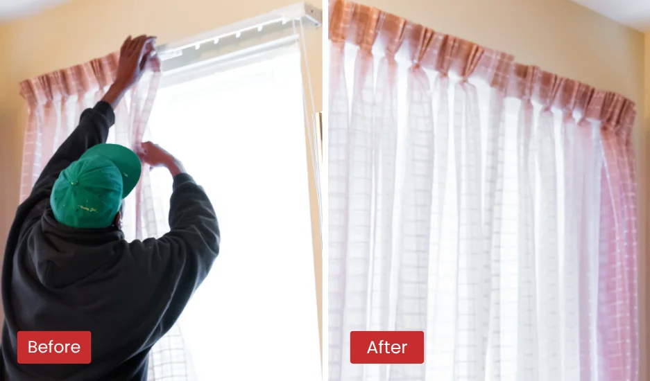 Drapery & Blinds Cleaning Before & After